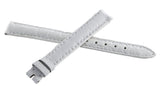 Genuine Chopard 11mm x 10mm White Genuine Leather Watch band Strap