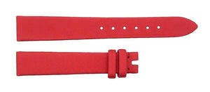 Chopard 14mm x 12mm Red Satin Leather Women's Watch Band Strap 105/70