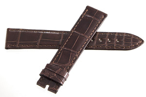 Genuine Chopard 18mm x 16mm Shiny Brown Alligator Watch Band 105