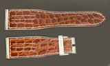 Chopard 24mm x 18mm White Alligator Watch Band Strap B1111