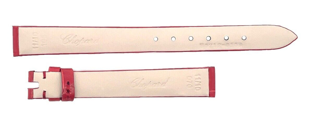 Chopard 11mm x 10mm Red Shiny Alligator Watch Band 105/70