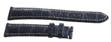 Chronoswiss 18mm x 16mm Navy Blue Alligator Leather Men's Watch Band