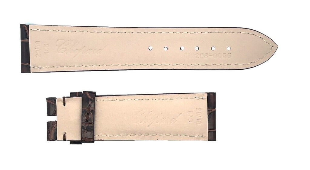 Chopard 20mm x 18mm Men's Brown Alligator Watch Band B0208-0056