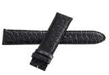 Montblanc Men's 20mm x 18mm Black Lizard Leather Watch Band Strap FXH