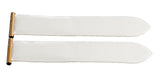 Boucheron 22.5mm Women's White Shiny Leather Rose Gold Lug Watch Band Strap