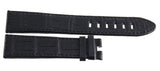 Montblanc Men's 22mm x 20mm Black Alligator Leather Watch Band Strap FQK