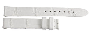 Montblanc Women's 15mm x 14mm White Alligator Leather Watch Band Strap FTH