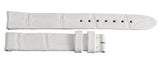 Montblanc Women's 15mm x 14mm White Alligator Leather Watch Band Strap FTH