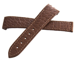 Chopard 19mm x 16mm Brown Alligator Watch Band Strap