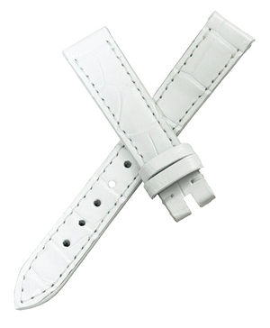 Chopard 14mm x 12mm White Alligator Women's Watch Band Strap 095/60
