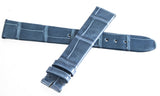 Montblanc Womens 14mm x 13mm Blue Alligator Leather Watch Band Strap FZB