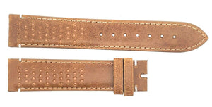 Chopard 19mm x 18mm Light Brown Leather Men's Watch Band Strap