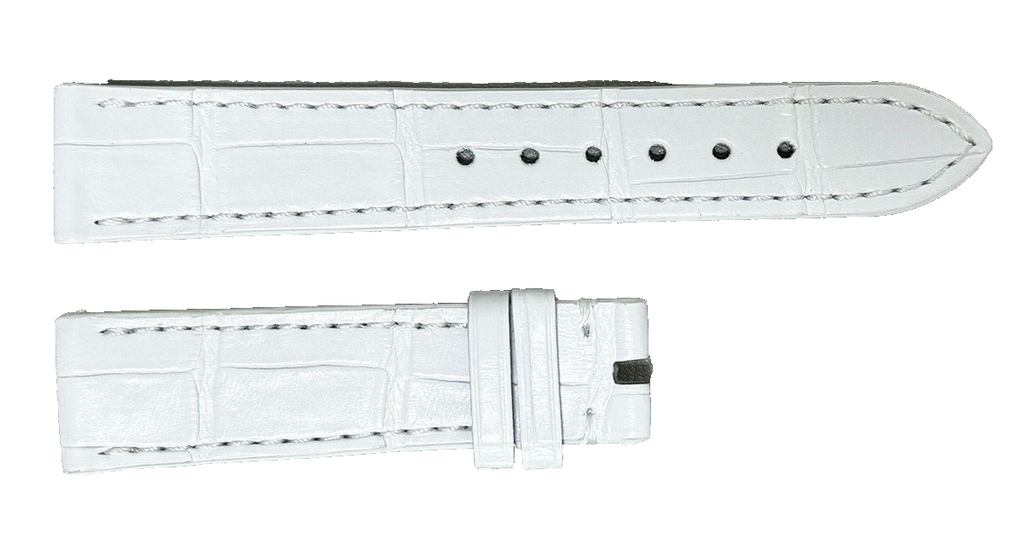 Chopard 16mm x 14mm White Alligator  Women's Watch Band Strap 095/60