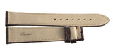 Cartier Tank Solo 18mm x 16mm Brown Leather Watch Band Strap