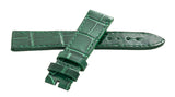 Chopard 18mm x 16mm Green Shiny Alligator Watch Band B0202-0124