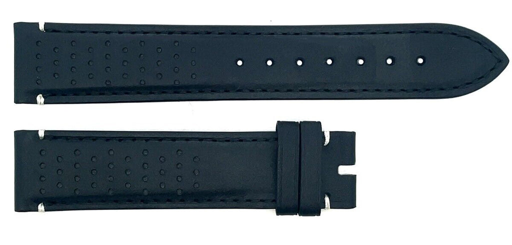 Chopard 19mm x 18mm Black Leather Men's Watch Band Strap