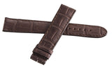 Montblanc Men's 19mm x 17mm Brown Alligator Leather Watch Band Strap FSB