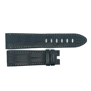 Men's Montblanc 22mmx20mm Black Genuine Leather Watch Band Strap FWE