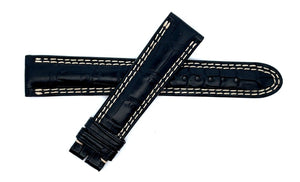 Montblanc Women's 19mm x 17mm Black Alligator Leather Watch Band FQK