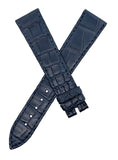 Chopard 19mm x 16mm Dark Blue Alligator Watch Band Strap B0201-0864
