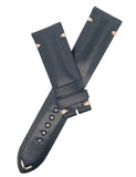 Montblanc Men's 22mm x 20mm Black Leather Watch Band Strap FAK