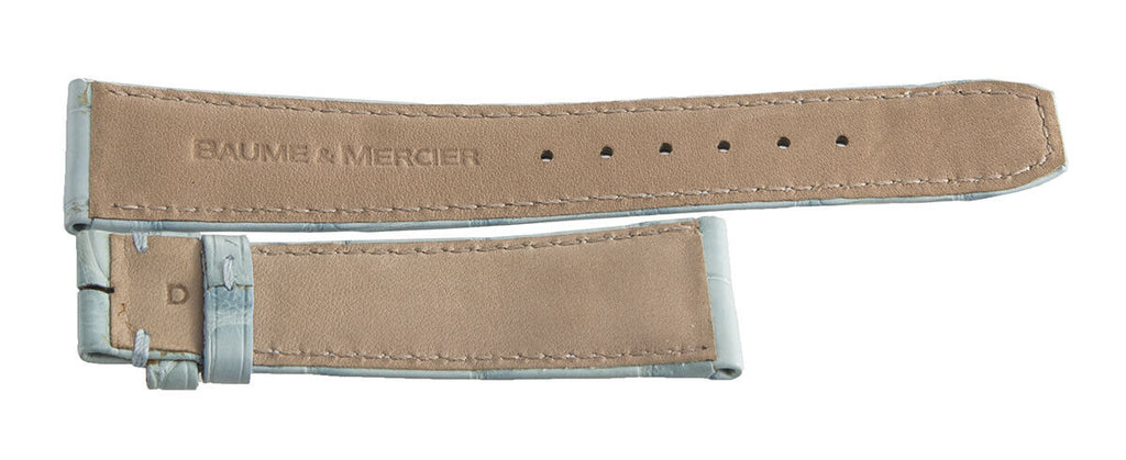 Baume & Mercier Hampton 19mm x 16mm Sky Blue Alligator Strap Band