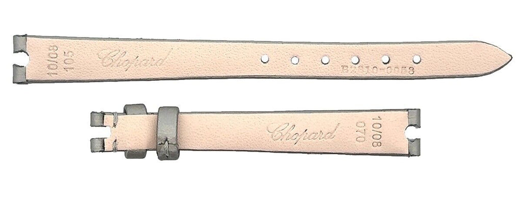 Chopard 10mm x 8mm Gray Satin Women's Watch Band 105/70