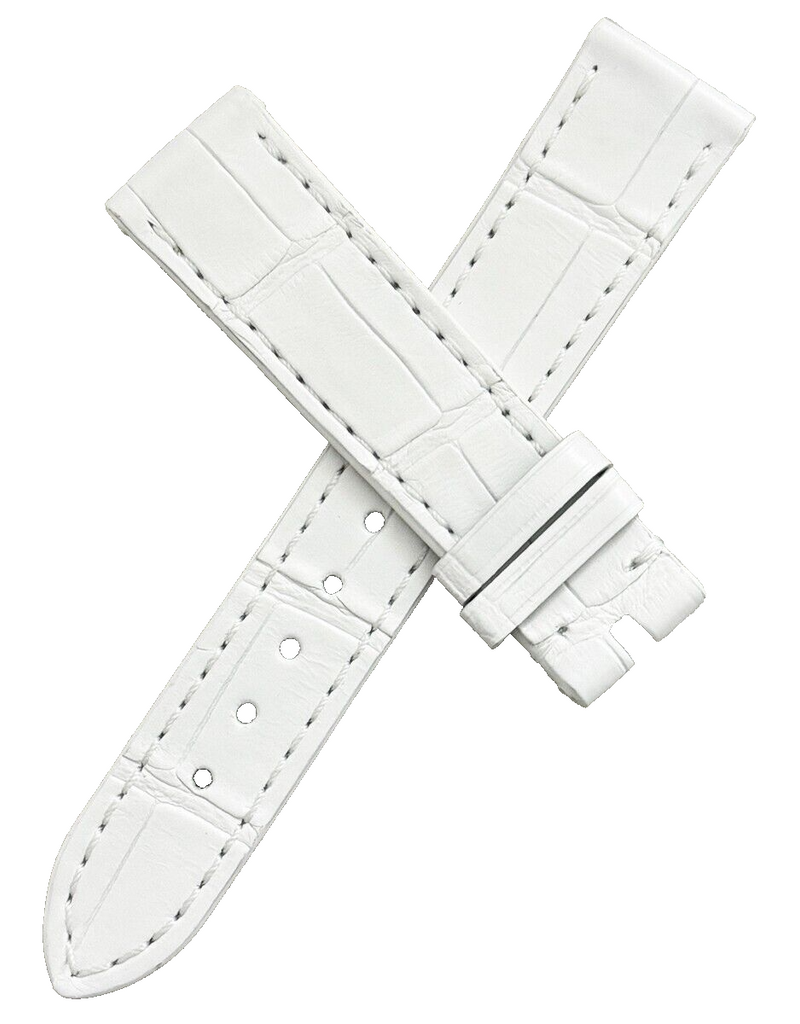 Chopard 16mm x 14mm White Alligator  Women's Watch Band Strap 095/60