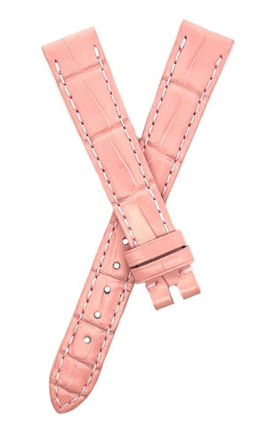Chopard 14mm x 12mm Pink Alligator Leather Watch Band Strap 105/70