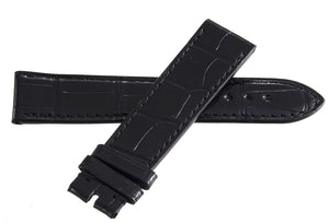 Genuine Chopard 20mm x 18mm Shiny Black Alligator Watch Band Strap 070