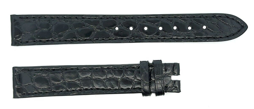 Chopard 15mm x 14mm Black Alligator Women's Watch Band Strap 115/080