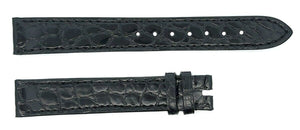 Chopard 15mm x 14mm Black Alligator Women's Watch Band Strap 115/080