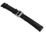 18mm Jacob & Co Black Polyurethane Rubber Watch Band Strap