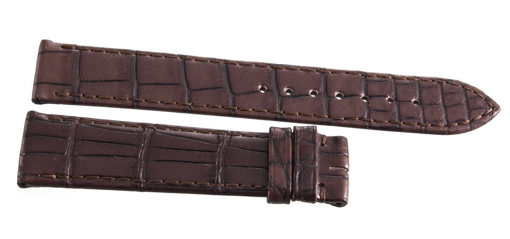 Montblanc 19mm x 17mm Brown Alligator Leather Watch Band Strap FVK