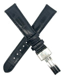 Aqua Master 18mm Black Alligator Watch Band