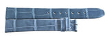 Montblanc Womens 14mm x 13mm Blue Alligator Leather Watch Band Strap FZB