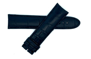 Montblanc Men's 22mm x 20mm Black Alligator Leather Watch Band FSK