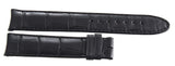 Montblanc Men's 18mm x 17mm Black Alligator Leather Watch Band FUK