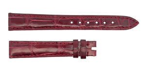 Chopard 14mm x 12mm Burgundy Alligator Leather Watch Band Strap 105/70