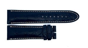 Montblanc Men's 22mm x 20mm Black Alligator Leather Watch Band FVH