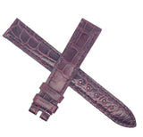 Genuine Chopard 15mm x 14mm Burgundy Alligator Leather Watch Band Strap