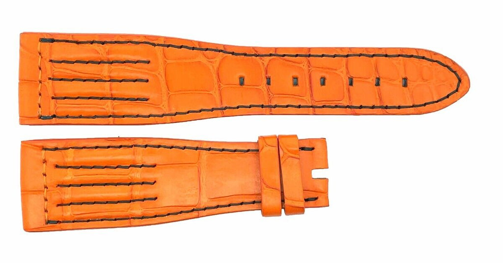 Chopard 24mm x 18mm Orange Alligator Watch Band Strap
