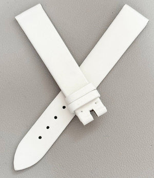 Chopard 15mm x 14mm White Satin Women's Watch Band Strap 105/70