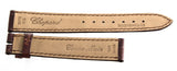 Genuine Chopard 18mm x 16mm Shiny Brown Alligator Watch Band 115 B0208-0103