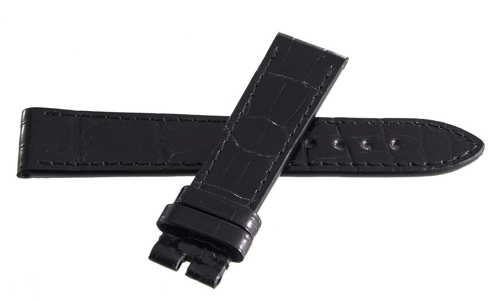 Genuine Chopard 18mm x 16mm Black Alligator Watch Band Strap 115 B0200-0644