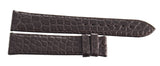Montblanc Men's 19mm x 17mm Dark Brown Alligator Leather Watch Band Strap FUB