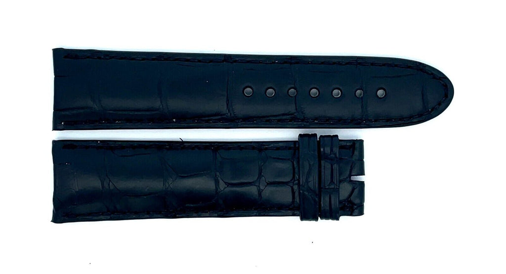 Montblanc Men's 22mm x 20mm Black Alligator Leather Watch Band FSK
