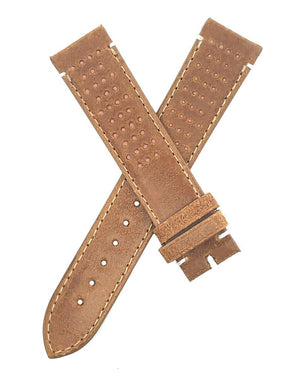Chopard 19mm x 18mm Light Brown Leather Men's Watch Band Strap