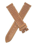 Chopard 19mm x 18mm Light Brown Leather Men's Watch Band Strap