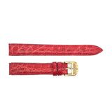 Baume & Mercier Women's 13mm Red Alligator Leather Watch Band Strap